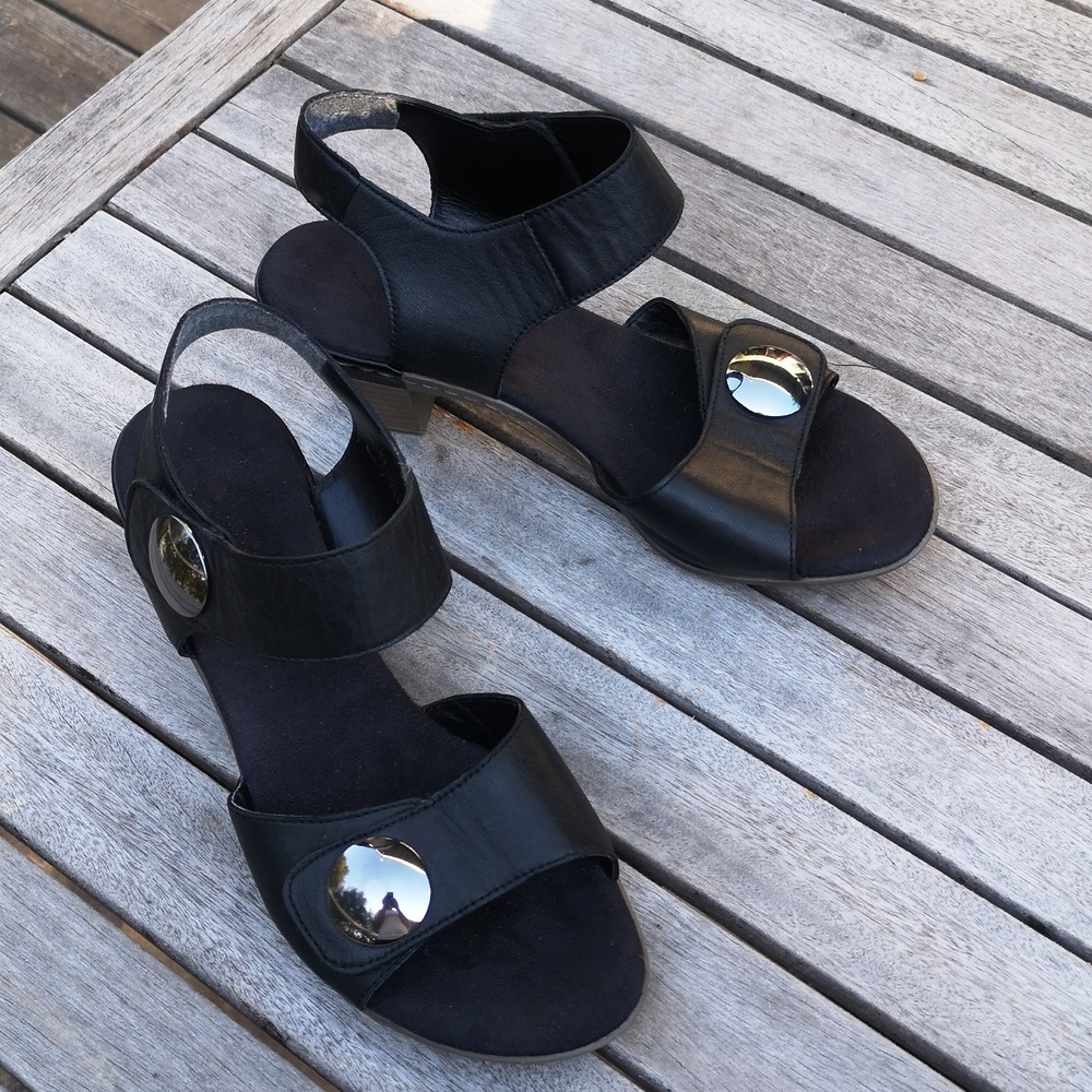 Rieker heeled leather sandals